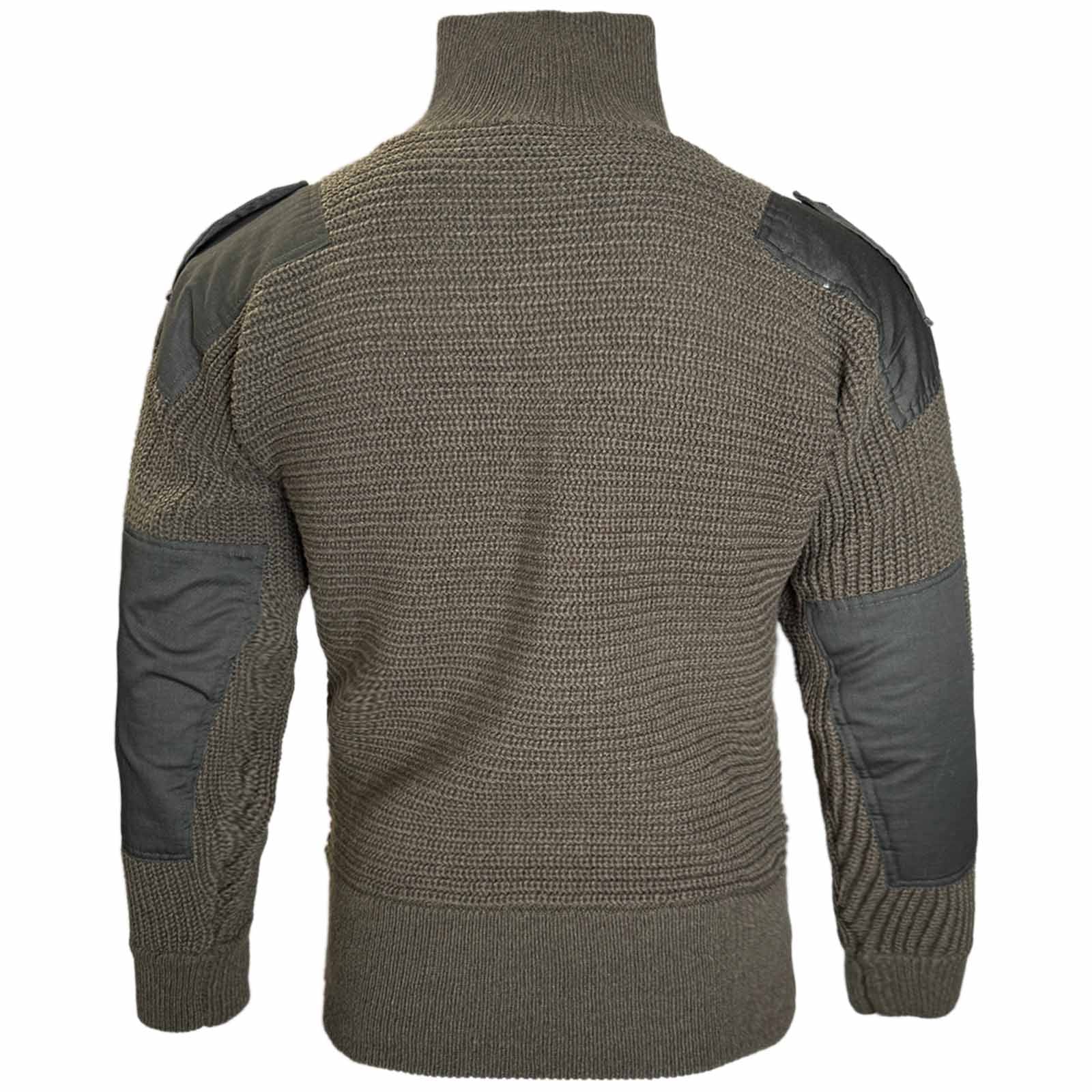 Mil-Tec Austrian Olive Wool Alpine Sweater - Image 3