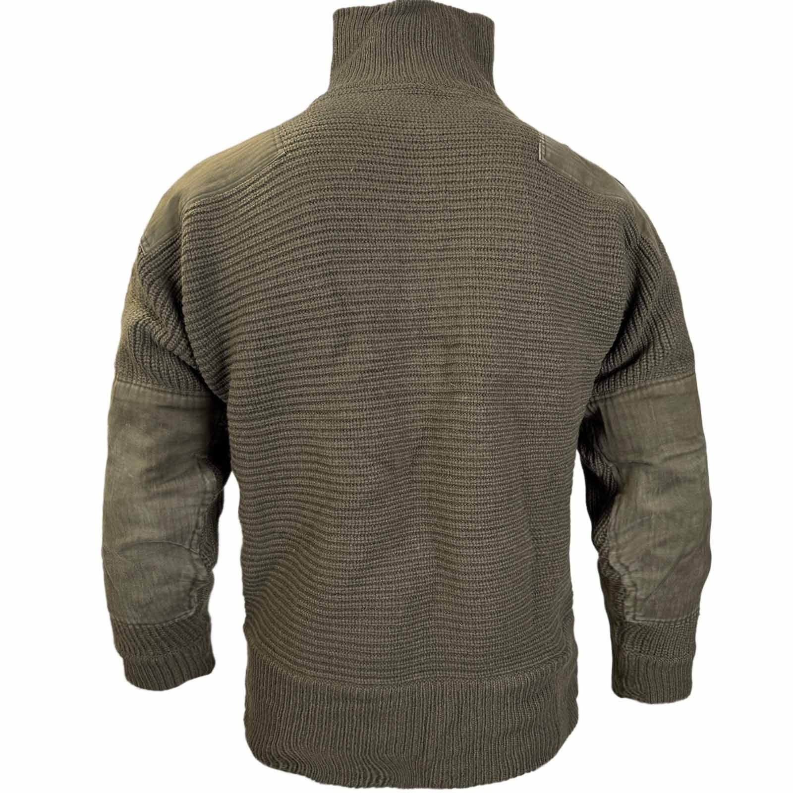 Genuine Austrian Army Olive Wool Alpine Sweater - Image 3