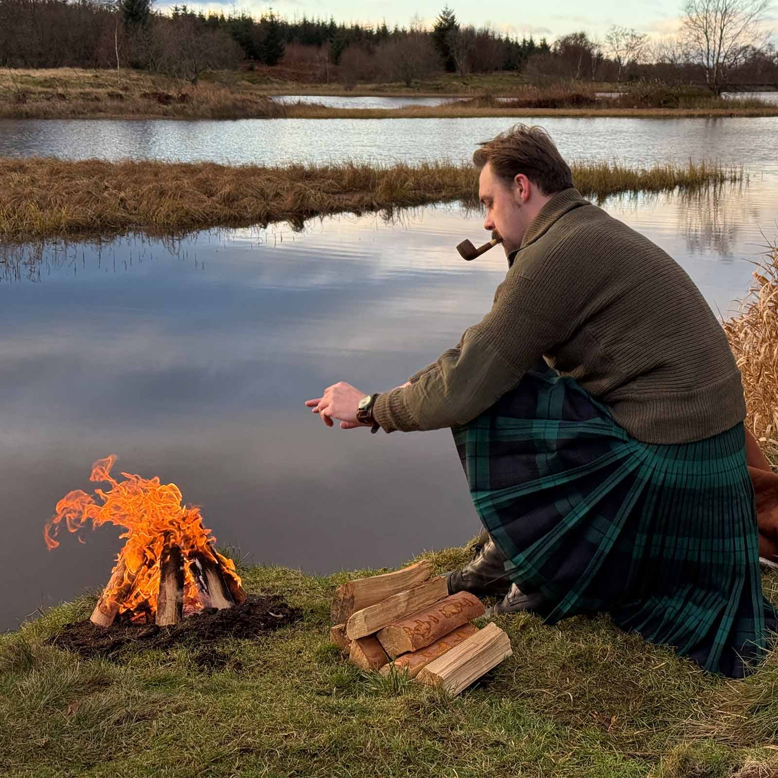 Genuine Austrian Army Olive Wool Alpine Sweater - Image 4