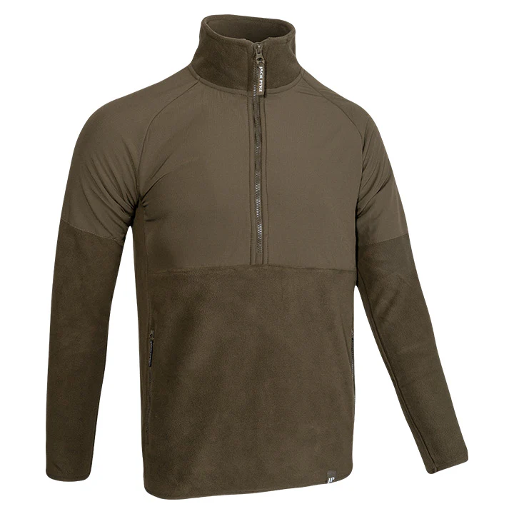 Jack Pyke Bleasdale Half Zip Fleece Top Dark Olive - Image 3
