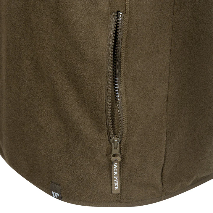 Jack Pyke Bleasdale Half Zip Fleece Top Dark Olive - Image 7