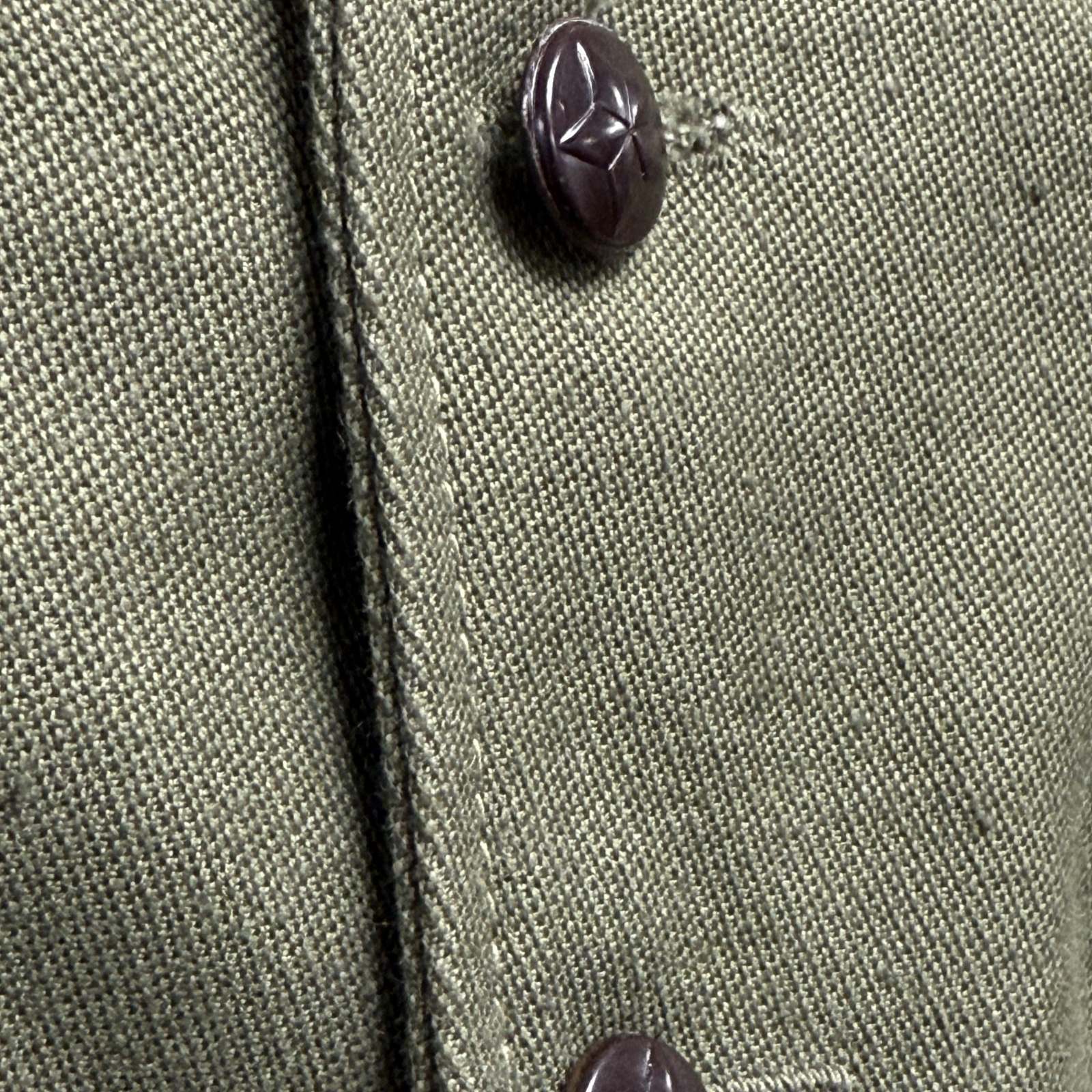 Vintage Bulgarian Army Olive Field Shirt - Image 4