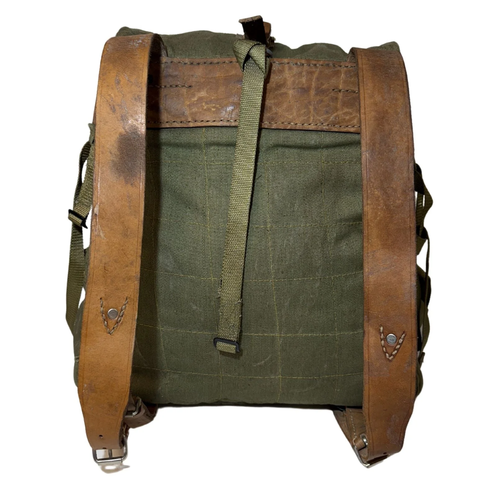 Vintage Romanian Army canvas rucksack - Image 3